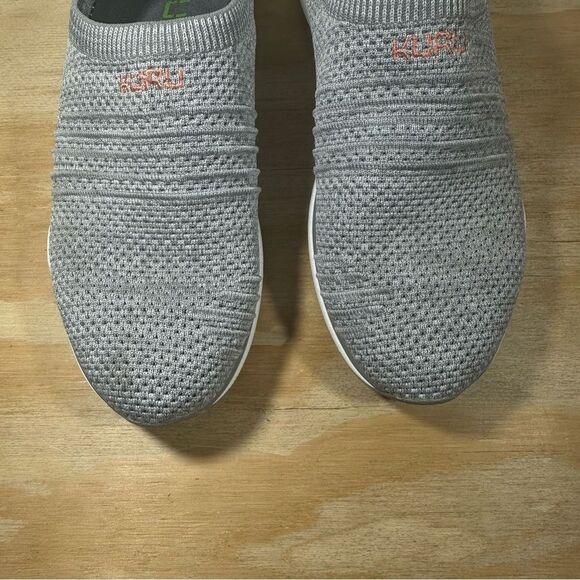 Kuru Gray Knit Slip-On Sneakers Women’s Size 10.5 - Picture 5 of 8